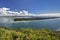 Matakana Island and entrance to harbor from Mount Maunganui