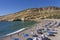 Matala beach in Crete island