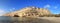 Matala cliffs afternoon panorama