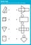 Match the correct net for each solid shape. -  Worksheet for education