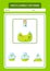 Match pattern game with chemical bottle. worksheet for preschool kids, kids activity sheet