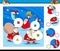 Match pieces puzzle game with Santa Claus