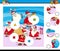 Match pieces puzzle with Santa Characters