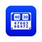 Match score board icon blue vector