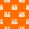 Match score board pattern vector orange