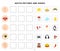 Match of sense organs and objects. Educational worksheet for kids.