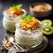 Matcha Chia Seed Puddings