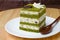 Matcha Chocolate Chip Cake.