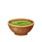 Matcha green tea in a chawan cup