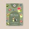 Matcha sweet poster design with tea pot, green tea, Chasen watercolor illustration
