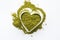 Matcha Tea in a Heart Shape