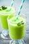 Matcha tea refreshing milk shake