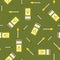 Matches and matchbox seamless pattern