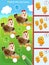 Matching game, education game for children. Puzzle for kids. Whose chickens? Hens, eggs and chicks. Worksheet for preschoolers