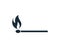 Matchstick, Wooden Lighter Icon Vector Logo Template Illustration Design