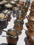 Mate calabash cups sale in Buenos Aires.