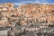 Matera, Basilicata, Italy: view at sunrise of the old town