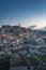 Matera city skyline, the ancient town of Matera at sunrise or sunset, Matera, Italy