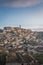 Matera city skyline, the ancient town of Matera at sunrise or sunset, Matera, Italy