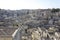 Matera cityscape, historic sassi district medieval town