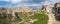 Matera - The cityscape panorama with the old cave chapels and the walley