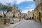 Matera, Italy - May 6, 2018: Church of Saint Francis of Assisi on Piazza San Francesco in historical centre