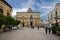 Matera, Italy - May 6, 2018: National Museum of Medieval Modern Art with clock