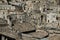 Matera panoramic view of historical centre Sasso Caveoso of old ancient town Sassi di Matera