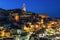 Matera rocks by night