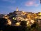 Matera in Southern Italy At Night