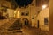 Matera street by night, Italy