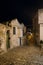 Matera street by night, Italy