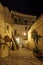 Matera street by night, Italy