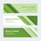 Material design banners. Set of modern colorful horizontal vector banners, page headers