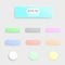 Material flat multicolor button design