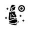 maternal health gynecologist glyph icon vector illustration