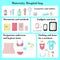 Maternity hospital bag, vector flat isolated illustration