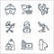 Maternity line icons. linear set. quality vector line set such as breast, baby monitor, baby food, gynecology, working mother,