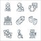 maternity line icons. linear set. quality vector line set such as sonography, sport, condom, feet, baby, hospital, diaper, mother