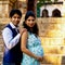 Maternity shoot pose for welcoming new born baby in Lodhi Road in Delhi India, Maternity photo shoot done by parents for welcoming