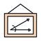 Math education school science board with angle line and fill style icon