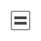 Math Equal vector icon