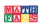 Math FAQS - Alphabet Baby Blocks on white - Alphabet Baby Blocks