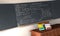 Math formulae on a blackboard