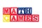 Math Games - Alphabet Baby Blocks on white