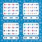 Math games set with pictures for children. Educational worksheet.