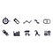 Math Icons web vector design black and white