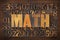 Math (mathematics) word