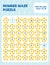 Math number maze puzzle. Prinatble math worksheet page.