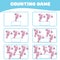 Mathematic counting worksheet for children